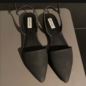 Matt & Nat CORY vegan slingback BLACK flats. Never been worn!! SIZE 9